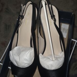 Cole Haan Women's Elegant Black Slingback Heels
